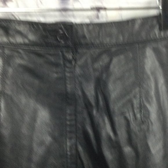 Vintage Black Leather Midi Skirt 11/12 - Picture 5 of 6